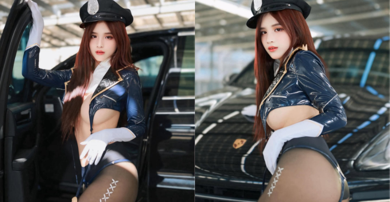 【WPT扑克】火辣警長「艾希Ash」下車超誘惑，「絲襪包蜜臀」罪犯也放棄掙扎！