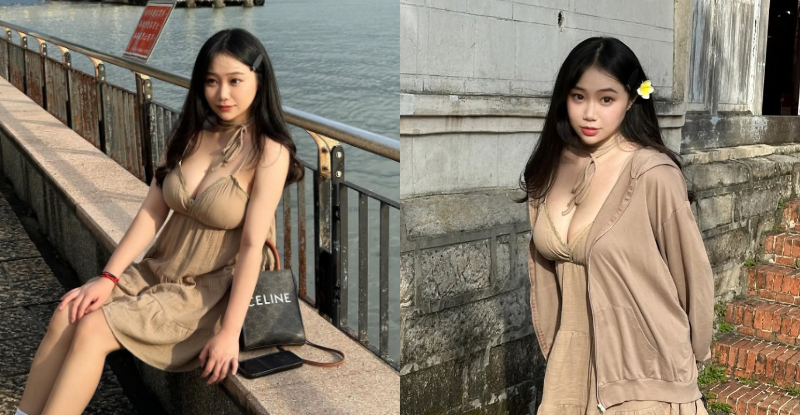 【WPT扑克】淡水驚見童顏巨乳「小九九」，「傲人車燈」閃耀整條老街！