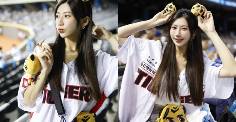 【WPT扑克】富邦小粉絲「比特Ariel」穿奇亞虎應援，「甜美笑顏」比啦啦隊亮眼！