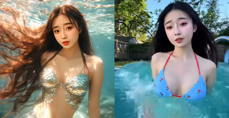 【WPT扑克】水下仙境！比基尼正妹「玲奈Lena」爆乳下潛，秒變夢幻美人魚！