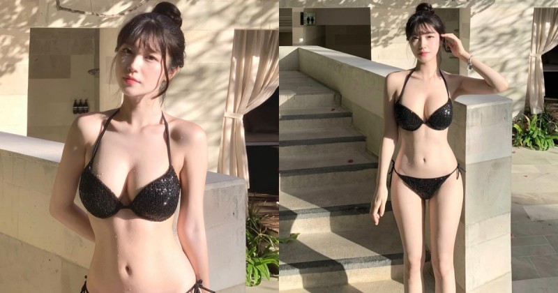 【WPT扑克】這麼大要早說！「清純韓國正妹」衣服下深不可測，比基尼露「雪白美乳」！