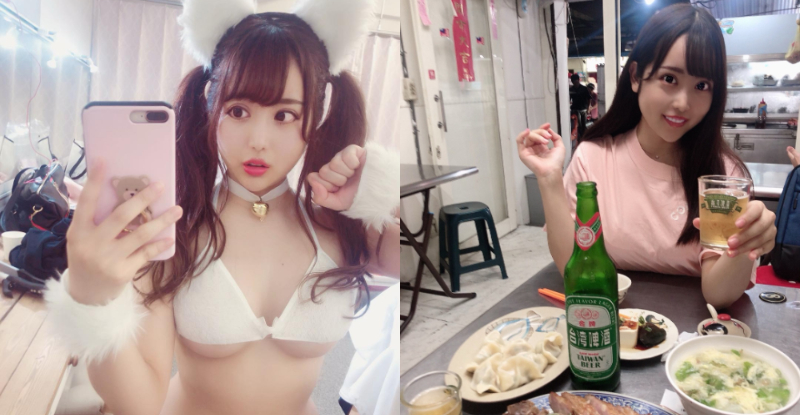 【WPT扑克】棉花糖櫻花妹「櫻栞」挾帶飽滿美乳進攻　大啖台灣的香腸！