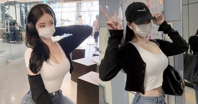 【WPT扑克】戴耳機的辣妹「胸前畫面好飽滿」，性感挺胸「形狀好凸出」！