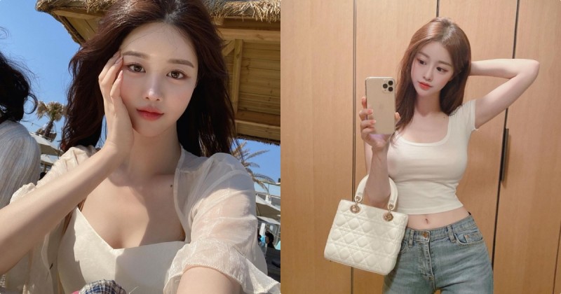 【WPT扑克】網拍正妹「穿低胸洋裝」甜美出遊，「童顏臉蛋加好曲線」狂讓人示愛！