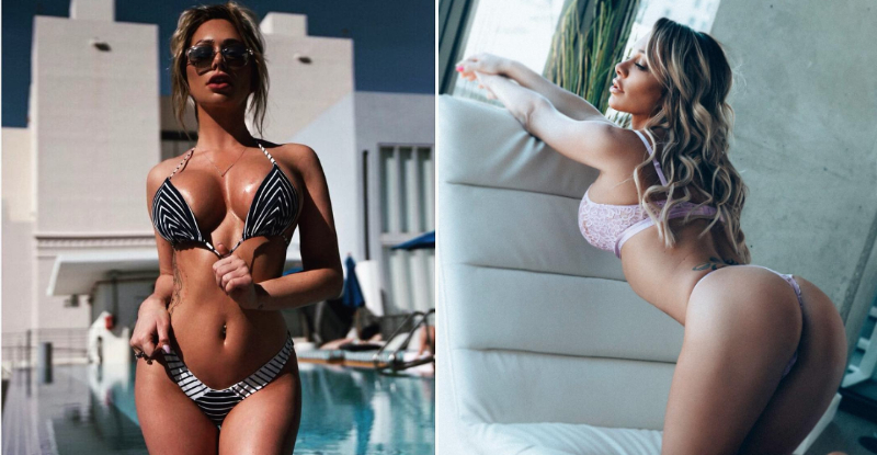 【WPT扑克】強勢女體殺！性感妹「前凸後翹」身材火辣　小褲褲一拉腿間三角差點曝光