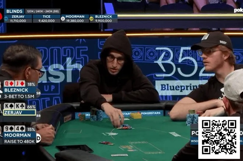 【WPT扑克】翻前4-bet变call，翻牌击中顶set，WSOP豪客赛出现angle shoot？