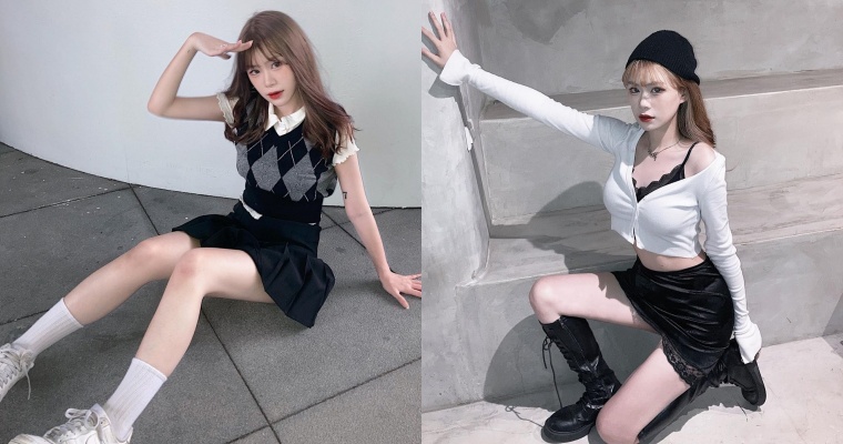 【WPT扑克】不只身材有料還懂穿！正妹女大生「潘潘」黑白系穿搭可甜可鹽超加分