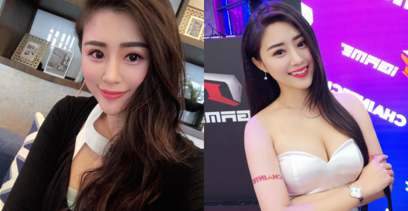 【WPT扑克】火辣展場女神「史黛拉Stella」艷麗美臉笑容親切，豐滿雙乳和白嫩美腿立馬成為全場焦點！