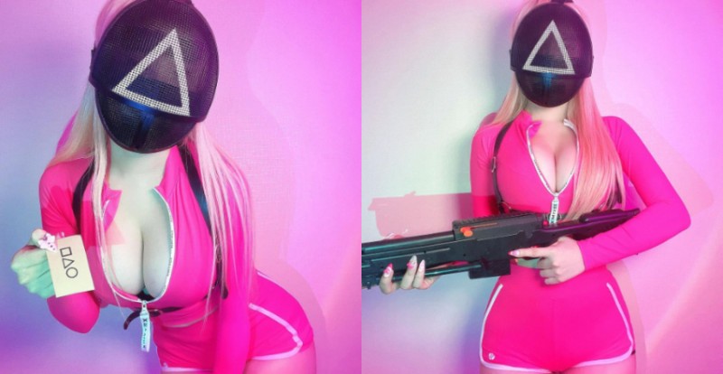 【WPT扑克】你要參加嗎？精靈系美女「Queen Dami」化身魷魚遊戲爆乳蒙面人