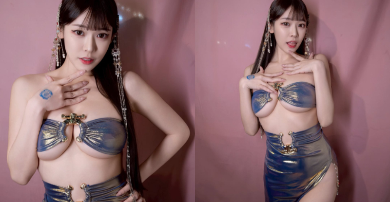 【WPT扑克】中東魅惑！異域舞孃「語萱菈菈」扭腰擺臀，「爆嫩Ｅ乳」都快撐不住！