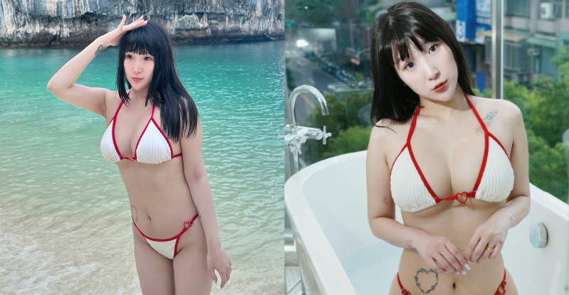 【WPT扑克】美乳女孩「茶茶兒」瘦身有成，曬「火辣比基尼」車燈還一樣重！