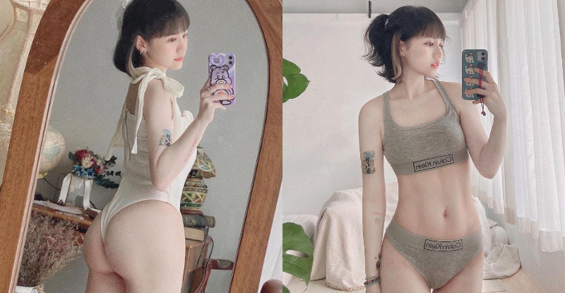 【WPT扑克】「人氣大眼妹」全身鏡前放曬性感腹肌，「白嫩翹臀」讓臀控嘆為觀止！