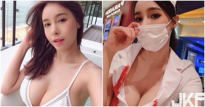 【WPT扑克】萬聖節捕獲「火辣爆乳護士」，胸前「乳量滿滿」好想被她治療喔！