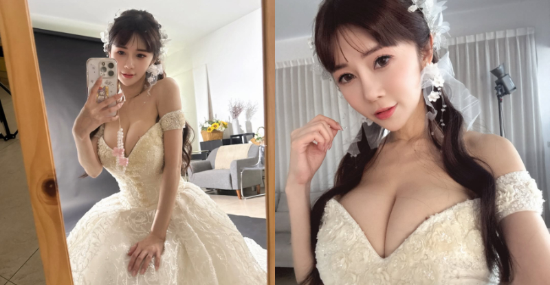 【WPT扑克】搶親啦！巨乳公主「安希Anxi」披上白紗，「深美事業線」實現男人夢想！