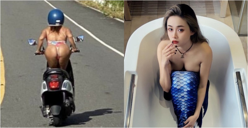 【WPT扑克】墾丁太陽毒辣比基尼妹只能「翹屁股騎車」　渾圓美臀線條太誘惑