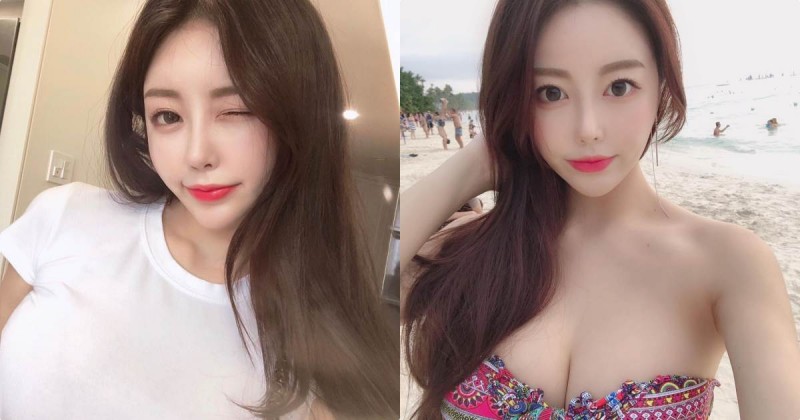 【WPT扑克】高顏值正妹「海邊低胸視角」，水嫩美乳讓遊客都暈了！