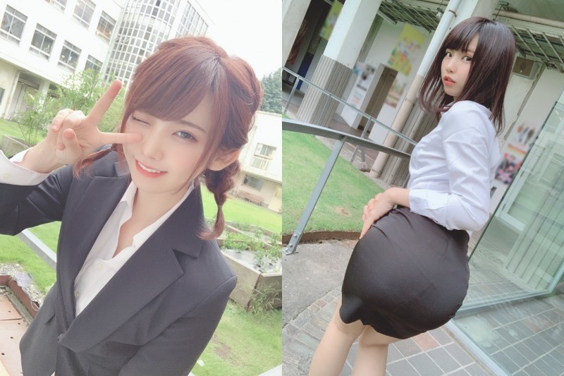 【WPT扑克】日本第一Coser「えなこ」OL之日化身「辦公室正妹小姐姐」幹練套裝別有一番風味