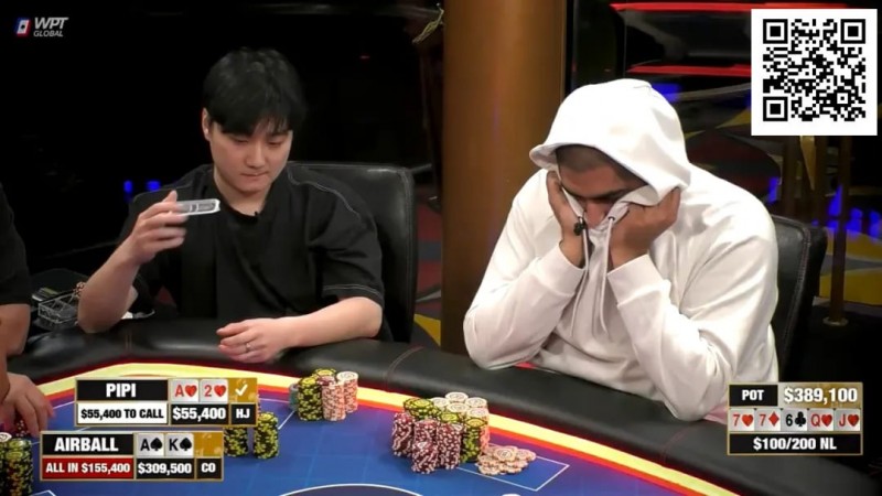 【WPT扑克】赔率7:1，竟在6位数底池被空气牌逼得弃掉坚果同花！