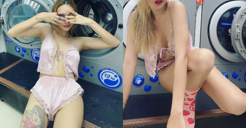 【WPT扑克】「泰辣女子」中路大開現身洗衣店，「雪嫩雙峰」一不小心就倒出來