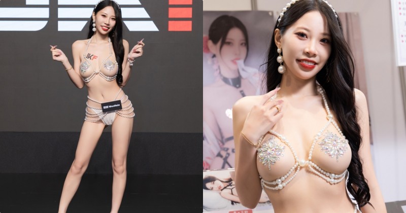 【WPT扑克】性感辣妹「玟妡 WenHsin」透視裝超挑逗，「誘惑胸型」好明顯呀！