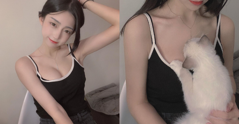 【WPT扑克】想當小奶貓！「Yoyo」任由愛寵攀上嫩乳，「巨猛Ｅ罩杯」就快往上溢出啦！