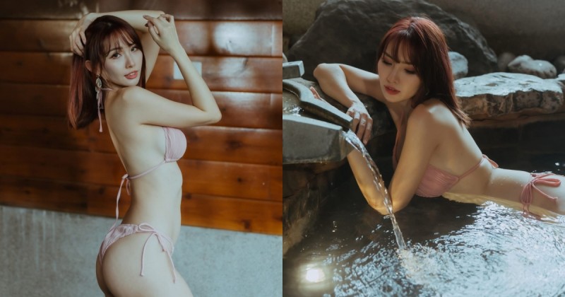 【WPT扑克】短髮女神「深田沐沐」烏來泡湯大秀「巨乳翹臀」，在TRE還能近距離猛拍！