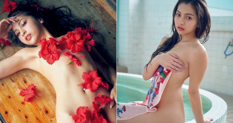 【WPT扑克】混血正妹「木村有希」上空寫真曝光！只靠「花瓣遮點」讓人想入非非