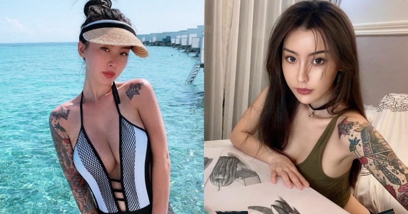 【WPT扑克】美艷DJ「Queena昆娜」畫素描小蠻腰外露，胸前的深溝也辣到翻了！