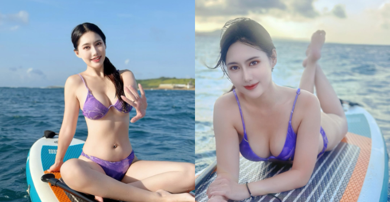 【WPT扑克】火辣壽星「仙仙Shan」後壁湖曬福利，槳板擺拍「美乳加大長腿」