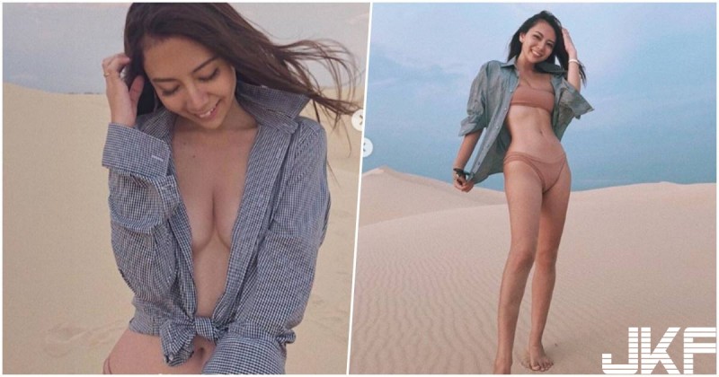 【WPT扑克】熱情日本妹「沙漠大膽解放美乳」，裡面沒穿直接「中路大開」！