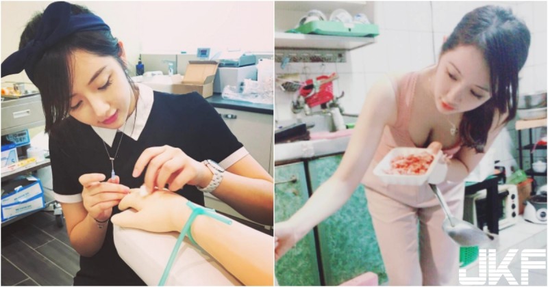 【WPT扑克】超甜美「正妹護理師」！彎腰做宵夜「雪乳深溝」」跑出！天使臉孔魔鬼身材好辣！