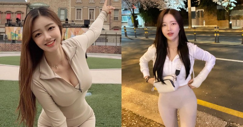 【WPT扑克】「清純奶妹」大方穿緊身褲上街！「緊緻曲線」不怕人看，換成泳裝果然更辣～