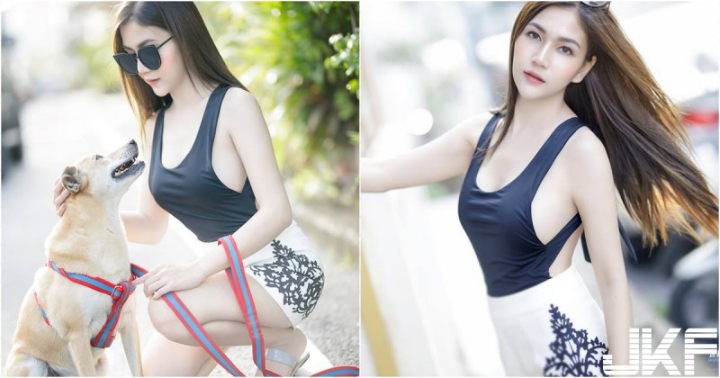 【WPT扑克】貴婦姊姊出門遛狗「穿著好狂」！布料超少「裸背秀奶」整片白嫩嫩！