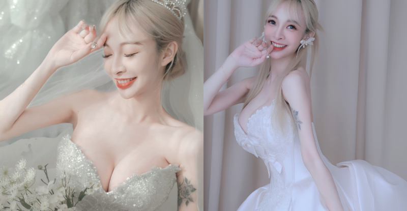 【WPT扑克】爆乳新娘「嵐芯語」七夕送福利，「傲人車燈」全民都想娶回家！