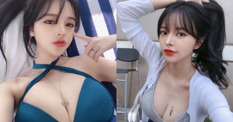 【WPT扑克】好兇！正妹豐滿巨乳要佔滿畫面，項鍊深深卡在勾裡面！