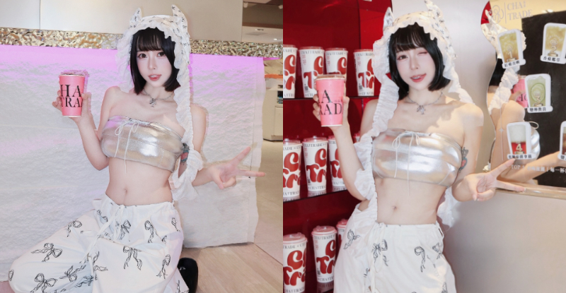 【WPT扑克】飲料新店驚見短髮正妹「Chubby糖」，露「白嫩腰線」還甜到發麻！