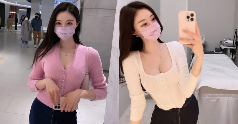 【WPT扑克】路上長髮正妹「酥胸火辣外露」，「性感S曲線」狂讓人回頭！