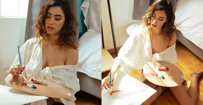 【WPT扑克】衣服底下什麼都沒穿…　正妹畫家引戰意圖明顯　焦糖奶穿透力強使人邪惡