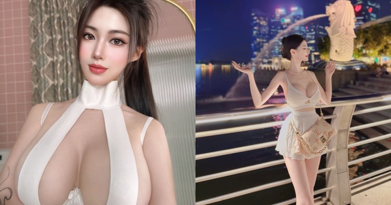 【WPT扑克】巨乳仙女「陳仙」魚尾獅前大秀兩粒！「超兇猛肉彈」路人看了都回頭