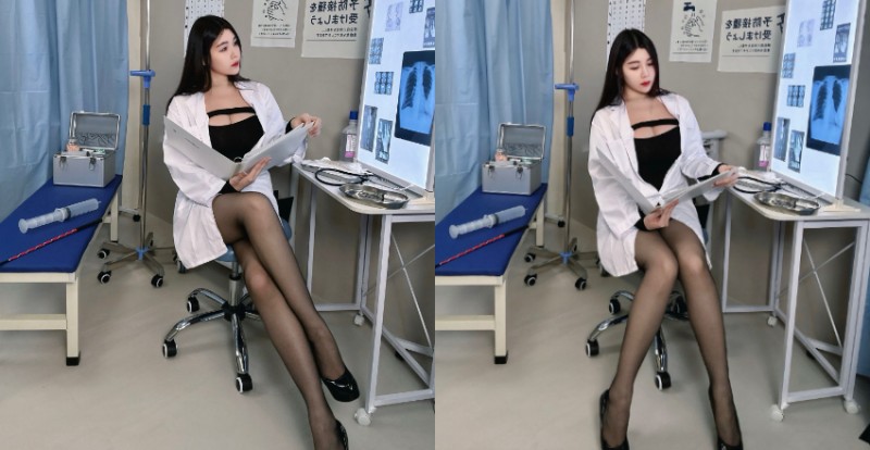 【WPT扑克】哪有醫師這麼辣？美腿女醫黑絲看診穿搭讓病患血壓都不穩了