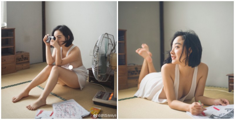 【WPT扑克】「巨乳女孩」性感唯美寫真！攝影師鏡下白色背心微微凸起的情慾藝術！