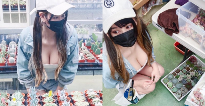 【WPT扑克】巨乳實況主「April 四月桐」挺大肉球買多肉植物　上帝視角太邪惡！