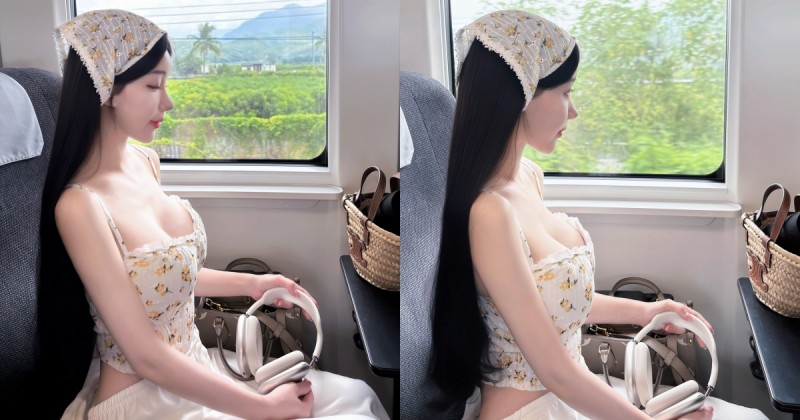 【WPT扑克】連假搭車注意！轉頭看見「爆乳小仙女」Miyo米優，比窗外風景還吸睛