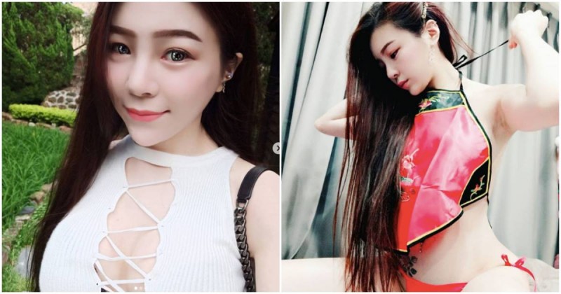 【WPT扑克】火辣直播主「發送性感肚兜福利」，底下的紅色小褲誘人到極點…