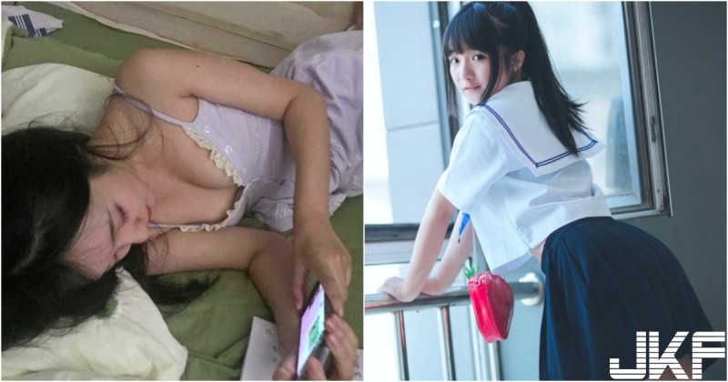 【WPT扑克】男友視角太幸福！「清純學生妹」穿睡衣側躺！「白嫩美奶」兩球溢出來！