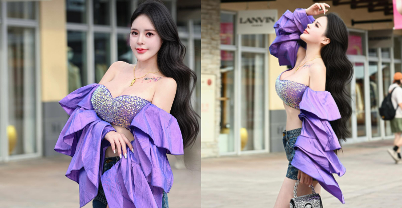 【WPT扑克】巨乳美姬「姬冰嫣」把Outlet當伸展台，「車燈狂閃」點燃火辣氣場！