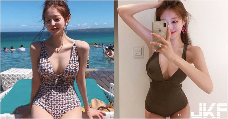 【WPT扑克】「白嫩爆乳老闆娘」親自示範！中路開開「雪白美胸」大方溢出！連身泳裝也好辣！