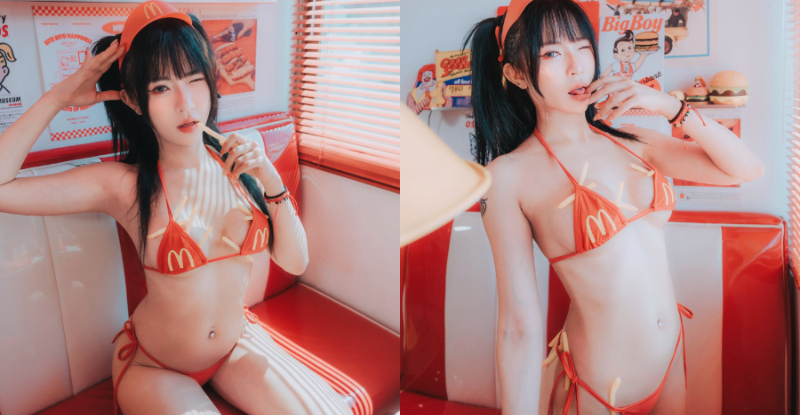 【WPT扑克】淘氣女店員「小艾啾啾」薯條亂插，「挑逗餵食」服務超周到！