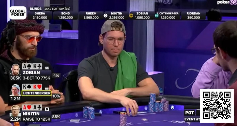 【WPT扑克】翻前三人All in，AA“双杀”KK、AK，最开心的却是其他人？