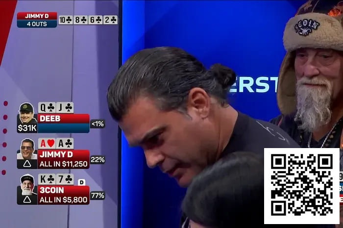 【WPT扑克】同花围攻下的AA绝命挣扎，两次发牌上演命运逆转！